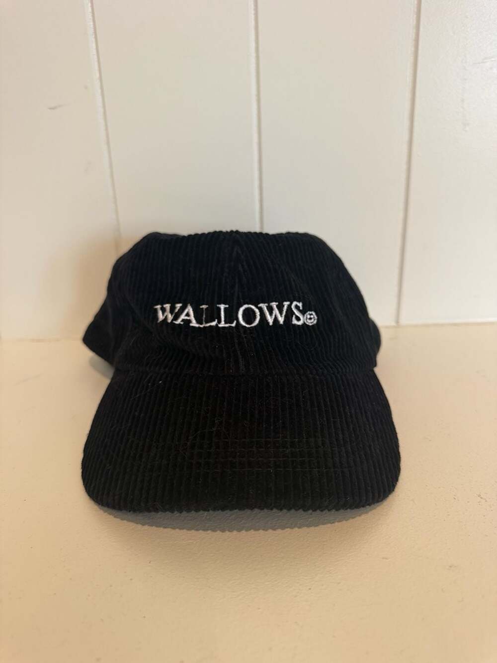 Wallows Band Official VIP Tour Black Corduroy Embroidered Baseball Cap